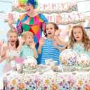 Wildflower Baby Shower Decorations,142Pcs Wildflower Baby in Bloom Plates and Napkins,Tablecloth,Cup Butterfly Floral Theme Table Decorations for Bridal Shower Birthday Party