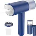 Handheld Steamer for Clothes, 1200W Foldable Travel Steamer, 20 Sec Preheat Garments Wrinkle Remover, 120V Portable Hand Iron with 150ml Water Tank, Clothes Steamer for Home Travel-Blue