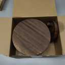 Geetery 4 Pcs Wooden Risers for Display Wood Pedestal Stand Mini Tray Stand Round Wooden Pedestal Holder Rustic Riser for Decor Tiered Tray Decor Home Kitchen, 5/6/7/8 Inch(Brown)