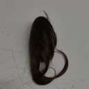 NAYOO French Bangs Hair Clip -Medium Brown 100% Real Human Hair Clip in Bangs for Women Fringe with Temples Hairpieces for Daily Wear (Medium Brown)