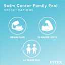 INTEX 57181EP Swim Center Inflatable Family Pool: 159 Gallon Capacity 90" x 60" x 19" 