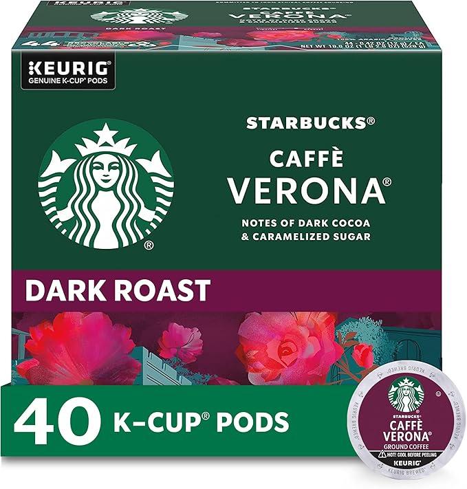 Starbucks K-Cup Coffee Pods - 40 Ct CAFFE VERONA Expired 07 DEC 2025