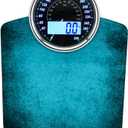 EILISON Highly Advance 2-in-1 Digital & Analog Weighing Scale for Body Weight-400lbs, 4 High Precison GX Sensor Accurate, Thick Tempered Glass, Extra Large Display (Blue)