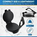 10inch Roti Maker by StarBlue with FREE Roti Warmer and Removable Handle - The automatic Stainless Steel Non-Stick Electric machine to make Indian style Chapati, Tortilla, Roti AC 110V 50/60Hz 1200W