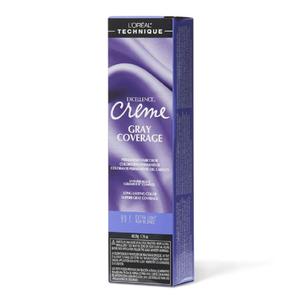 L'Oral Technique Excellence Crme Permanent Hair Color - Long-Lasting Hair Dye, Rich Formula With No-Drip Application, Superb Gray Coverage (1.74 Fl Oz (Pack of 1), 9.5.1 Extra Light Ash Blonde)