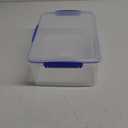 Sistema KLIP IT Food Storage Container, 7 L, Airtight & Stackable, BPA-Free, Clear with Blue Clips (236oz)