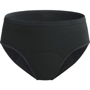 Incontinence Underwear for Women 3.5 oz Leakproof Protective Panties High Absorbency Bladder Control Postpartum Briefs Washable (Large, Black)