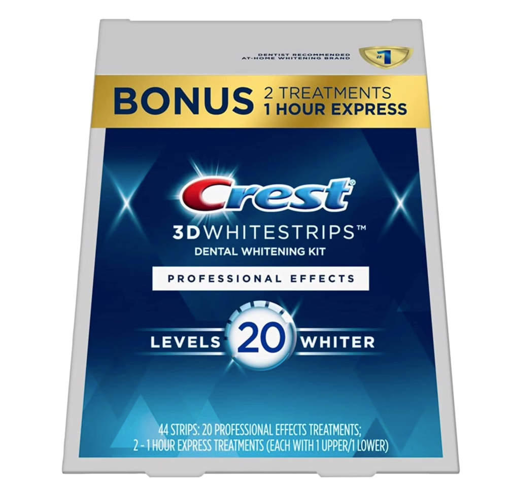 Crest 3D Whitestrips Age Renewal Teeth Whitening Kit, 20 Treatments Each with 1 Upper/1Lower, 48 Strips Crest 3DWhite Teeth Whitening Strips