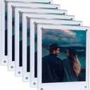 Magnetic Polaroid Picture Frame 3.5x4.25, Fridge Magnet Frame for Polaroid Now i-Type/600/SX-70/OneStep+/Instax Wide 300/200/210 Photo, Instant Photo Frame [6Packs 12Panels]