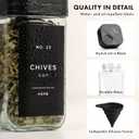 EDELHAUS Glass Spice Jars with Adjustable Rotating Lids (24 Pack)  4oz Seasoning Jars with 240 Labels, Funnel & Brush  Airtight Spice Containers for Kitchen Organization