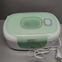 Momcozy New Baby Wipe Warmer, Large Capacity Wipe Dispenser Compatible with 60-80pcs,10-Min Fast Heating,4 Temperature Modes,Innovative Spring Design,Silicone&Top Seals,Even Heating,3-Level Nightlight (Green)