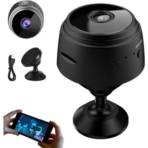 Camera, 2026 New Security Camera, Magnetic Mini 1080P HD | Smart Motion Alerts, App Remote with Night Vision for Home Indoor Outdoor (Black-64GB, 1)