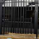 No Pawblems 55" Extra Tall Pet Gate for Cat, 29-43" Auto Close Cat Gate for Doorways/Stairs/Hallways, NO Drilling Pressure Mounted Tall Dog Gate Indoor, 1.37" Pet-Safe Gap, Black
