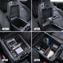 Carlimeki Center Console Organizer (3-piece set) for Tacoma 2016-2023 - for Tacoma Accessories