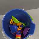 Didaey 12 Set Beach Sand Buckets and Shovels Set Includes 9 Inch Large Sand Buckets and Shovels Beach Pails Toys for Kids for Summer Theme Party Favors Summer Game (Multicolor)