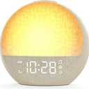 Sunrise Alarm Clock, White Noise Sound Machine with 30 Soothing Sounds, Dimmable Night Light, Natural Sunlight Lamp Gentle Wake Up Light for Bedrooms, Kids, Heavy Sleepers Adults, Baby, Ideal for Gift (Putty)