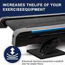 6 Pack Treadmill Mat Pads, Exercise Equipment Mat for Floor Protection, High Density Anti Vibration Pad for Treadmill, Walking Pad, Exercise Bike, Washing Machine and Floor Protection