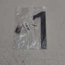 10 Inch House Numbers for Outside 1 - Easy Installation With Screw Set, Includes Hardware for Flush or Floating Mount, Frosted Matte Black Acrylic Address House Numbers for Door, Exterior, Porch