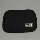 Jeanoko Digital Storage Case, Travel Bag with Inner Bag and Mesh Pockets, Ideal for USB Cable, Earphone, Phone, SD Cards Office or Travelling Use (Black)