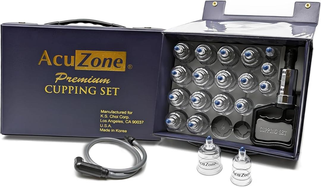 Premium 19 Pcs Plastic Cupping Set with Extension Tube