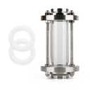 Beduan in-Line Sight Glass with Tri Clamp End, Sanitary Flow Sight Glass Stainless Steel 2 Inch Tri Clamp Type (Flow Pipe OD 45mm)