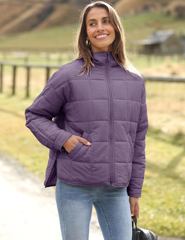 Ultra Light Down Jacket Packable Jacket Purple S
