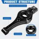 Rear Lower Suspension Control Arms Left and Right Side Compatible with Hyundai Tucson 2010-2015 Sonata 2009-2014 Kia Optima 2011-2015 Sportage 2010-2016 Replacce for 55210-3S050 MS901151