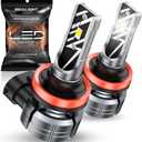 SEALIGHT H11 LED Fog Light Bulbs, 10,000LM 600% Brightness, H11 H16 H8 LED Bulb Fog Lights Compatible, 6000K Cool White Non-Polarity, Pack of 2  For Fog Lights and DRL Use