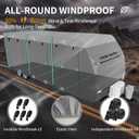 Umbrauto RV Cover for 30-33ft Travel Trailer: Lightweight, Waterproof Camper Cover for Toy Hauler, Winter Campsite, with Gutter Covers, Tongne Jack Covers, Windproof Straps