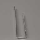 HUFEEOH Hand Towel Holder, Silver Hand Towel Bar, Self Adhesive Bathroom Towel Bar Stick on Wall, Stainless Steel Brushed (8 Inch)