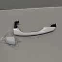 Exterior Outside Door Handle Front/Rear Right Side Compatible with Hyundai Elantra 2017 2018 2019 2020 Replaces# 82661-F0010 82662-F0020 Door Handle Cover White