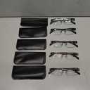 BLS BLUES Reading Glasses Men, Stylish Metal Eyeglasses, Blue Light Readers for Men, Computer Eye Glasses, Cheaters, +2.75