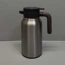 Vondior Coffee Carafe 65oz - 36 Hours Thermal Coffee Thermos- Insulated 304 Stainless Steel Hot Beverage Dispenser - Coffee Carafes For Keeping Hot/Cold Coffee, Tea, Water, Drink Dispenser for Parties (Silver)