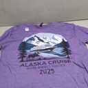 Matching Family Friends and Group Alaska Cruise 2025 T-Shirt (XL) Purple Heather