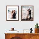 YESKAY 16x20 Picture Frame Brown Set of 3, Display Pictures 11x14 with Mat or 16 x 20 Without Mat, Poster Frames 16x20 for Wall Hanging Horizontal and Vertical