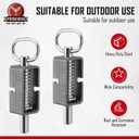 SPARKWHIZ Weld-On 5/8" Spring Latch Assembly with Plain Tube, Trailer Gate Latch, Pack of 2