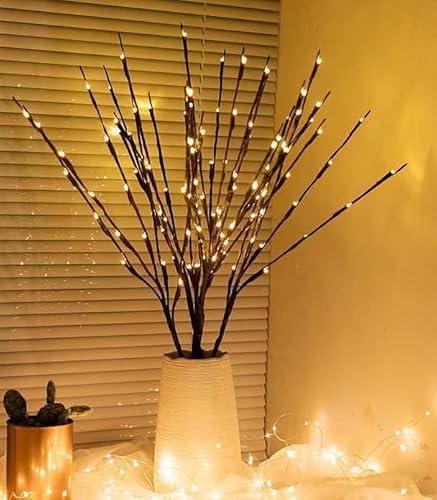 LED Branch Lights Battery Powered Decorative Lights Willow Twig Lighted Branch for Home Decoration