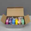 Pangda 3D Printer Filament PLA Bundle 1.75mm Multicolor Matte or Silk Finish, Dimensional Accuracy ±0.02mm, 0.25kg/ 0.55lb Each Spool for DIY Holiday Projects(1.5 kg, Rainbow Color)