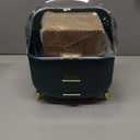 Makeup Organizers and Storage Make up Organizer for Vanity Cosmetics Skincare With Lid and Drawers Display Cases for Countertop Bathroom Women Teenager Girl Gifts(Dark Green+Brush Holder)