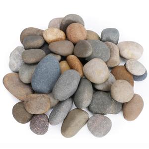 Pulovin 40 lbs River Rocks for Landscaping, 1"-2" Decorative Garden Stones for Plants, Flower Pots, Vase, Walkways, Yard, Natural Rocks for Aquarium, Fish Tank