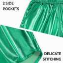 BOOPH Girls Metallic Shorts Sparkle Dance Outfits Shiny Hot Pants Athletic Shorts for Girls Green 8-9 Years (Green)
