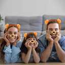 Chanaco Lion Ears Headband and Nose Set Lion Costume Women Adult Halloween Animal Costumes Cosplay Accessories Party Decorations Gifts