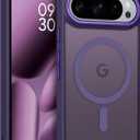 BENTOBEN for Magnetic Google Pixel 10 Pro Case, Phone Case for Google Pixel 10 Pro [Compatible with Magsafe] Translucent Matte Slim Shockproof Drop Protective Girl Women Men Boy Cute Cover,Deep Purple