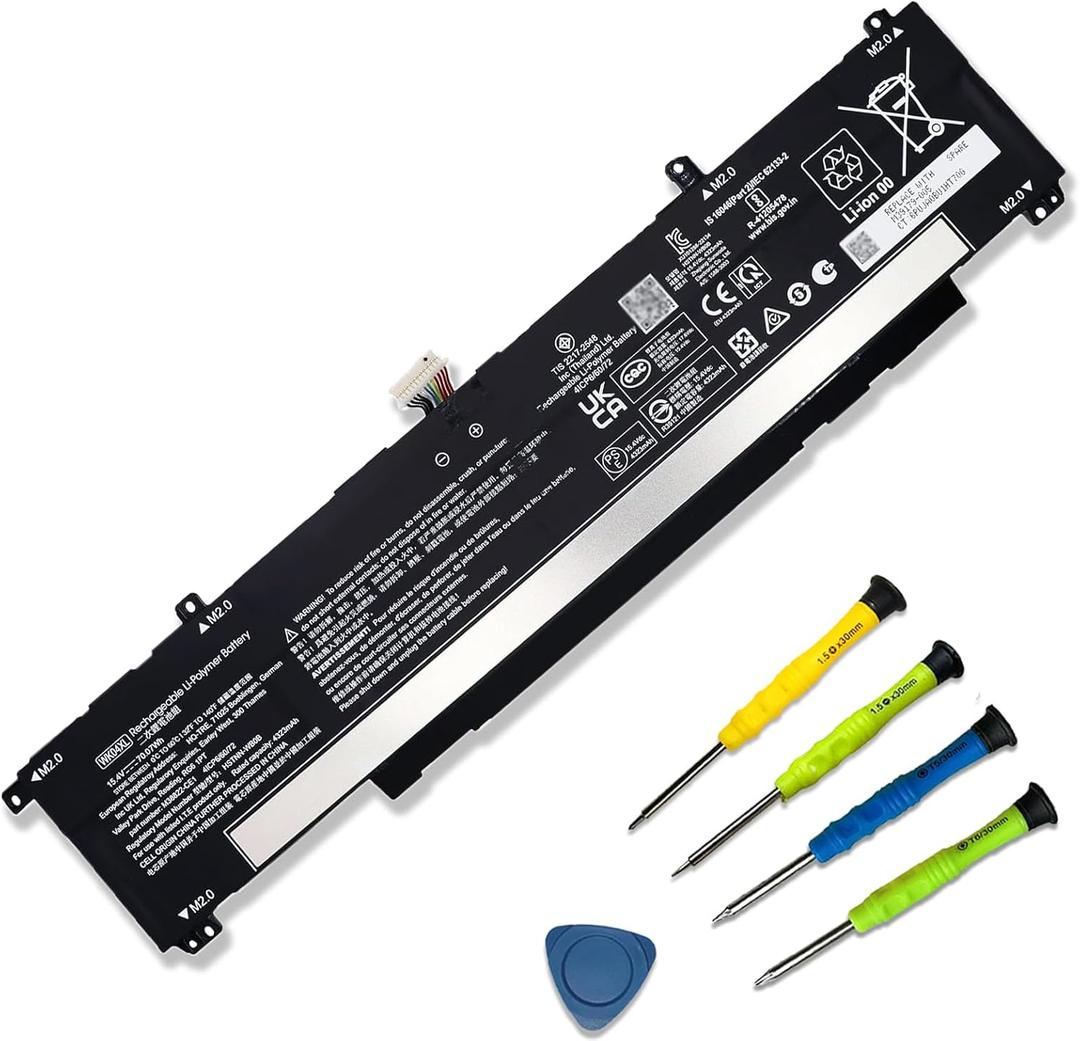 70.07Wh WK04XL M39179-005 Laptop Battery Replacement for HP OMEN 16-b 16-c HP Victus 16-e 16-d 15-f Series Victus 16-D0001UR 16-D0023DX 16-D1113TX 16-E0005UA Notebook 15.4V 4323mAh 4-Cell HSTNN-IB9V