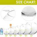 CYS EXCEL Glass Bubble Bowl (H-6" W-8", Approx. 3/4 Gal.) Small Fish Bowl Round Terrarium Vase Globe Flower Centerpiece for Weddings Events Arrangements