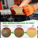Comb Engine Cabin Air Filter for Ram 1500 2026 2025 2024 2023 2022 2021 2020 2019 (Except 3.0L&6.2L)