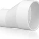 4" X 2-1/2" PVC Pipe Fitting Schedule 40 Compatible with 429-E Series Eccentric Reducer Coupling Suitable for High-flow Capacity, Plumbing, Irrigation, Pool, Spa, White