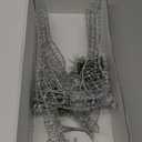 2pc Set White Pinecone Rattan Silver Thread String Christmas Reindeer Figurine Table Desk Decorations Glittering Xmas Holiday Party Supply