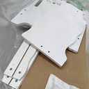 Badger Basket Wooden Doll Bed with Blanket and Pillow with Free Personalization Kit - Fits 18" to 20" Dolls - Ideal for Baby Dolls and Pretend Play Fun - White and Pink Rose Design