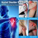 Shoulder-Heating-Pad-Heated-Wrap - 3 Heat Levels Heating Pad for Shoulder Pain for Men Women Frozen Shoulder Pain Relief